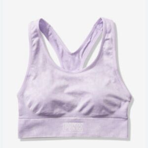 PINK Victoria's Secret Purple Sports Bra with Racerback Design